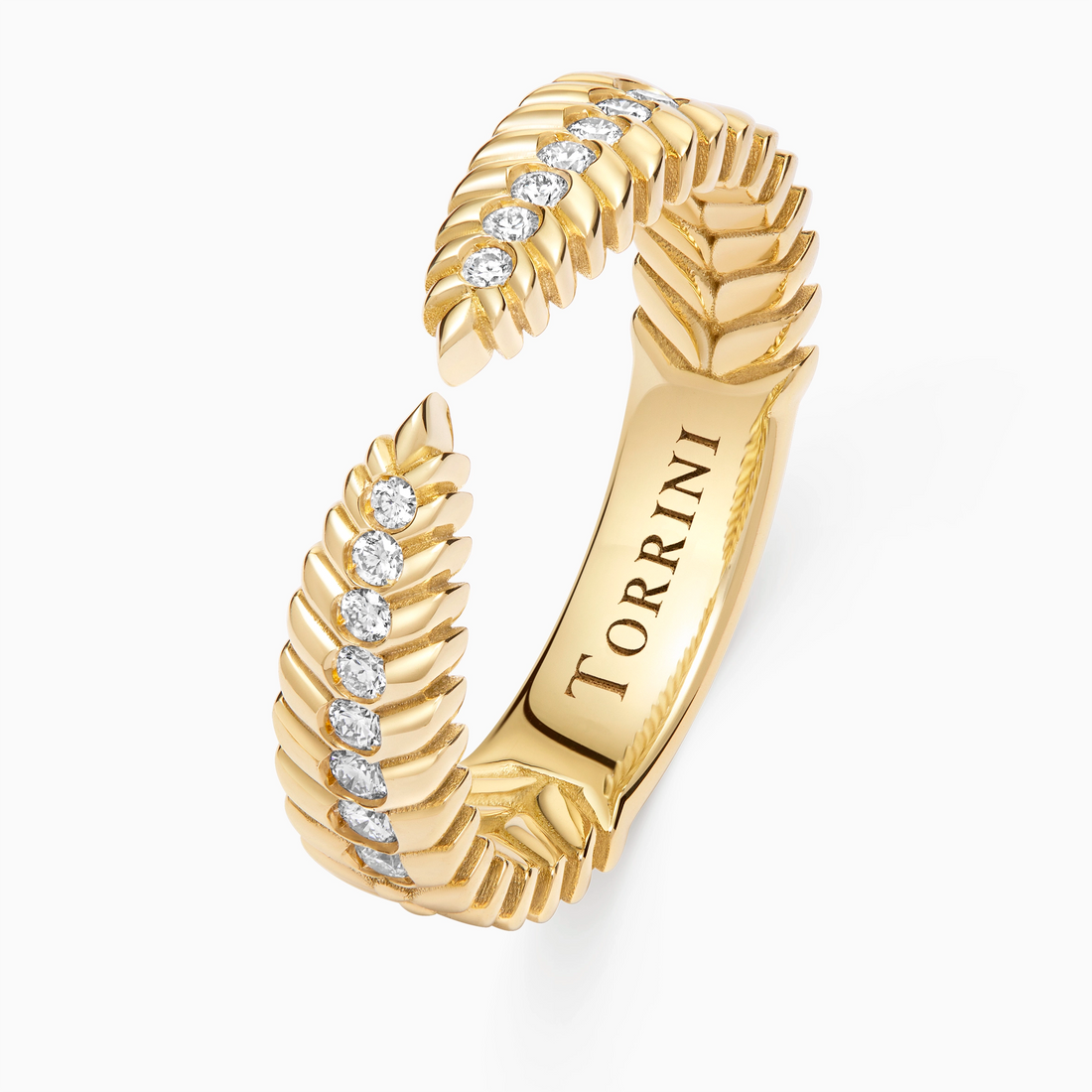 Diamond Alloro Open yellow gold
