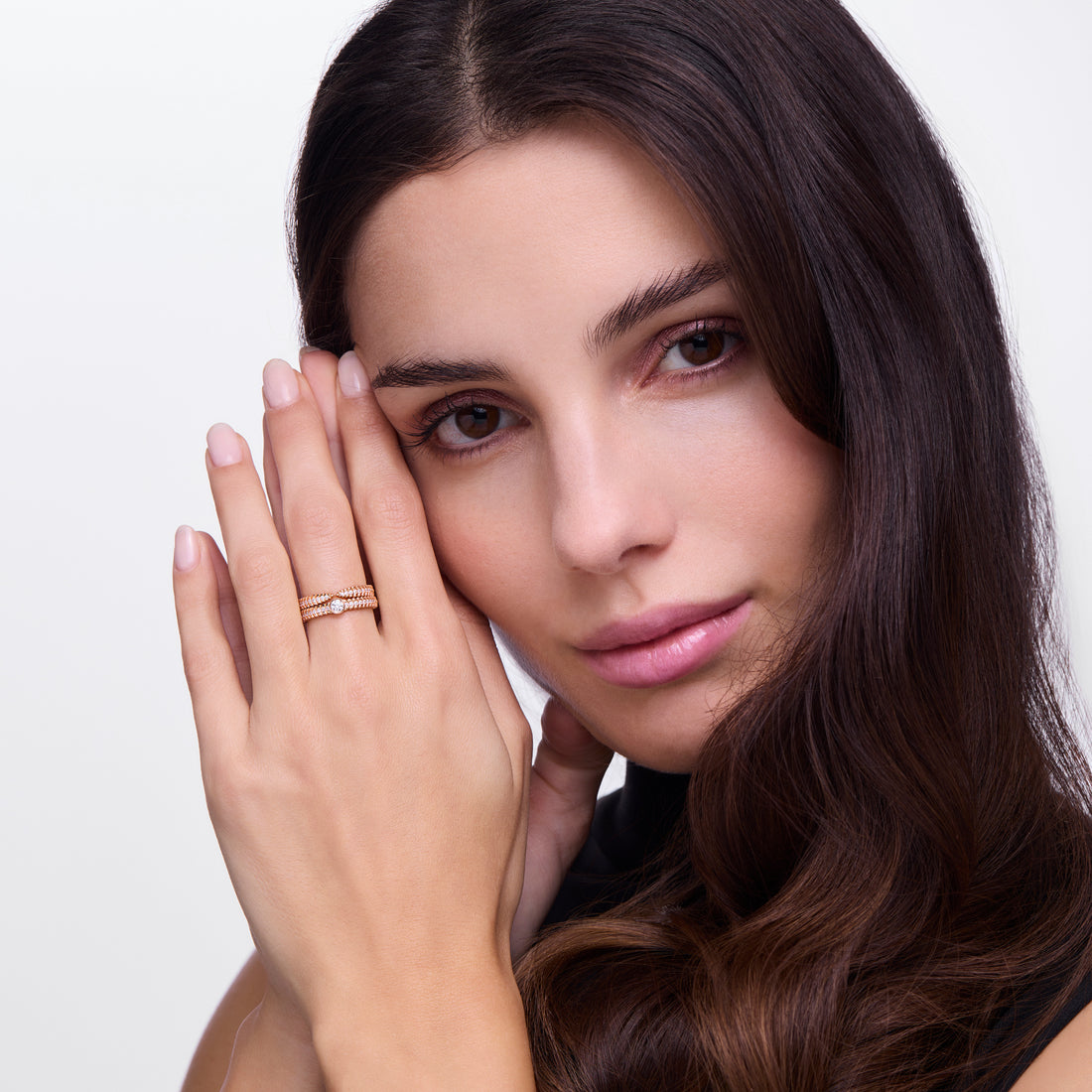 Diamond Alloro Open Classic, rose gold