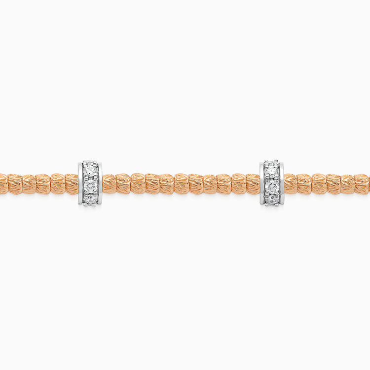 Diamond Botticelle Small Bracelet, Rose Gold