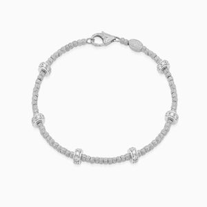 Diamond Botticelle Small Bracelet, White Gold