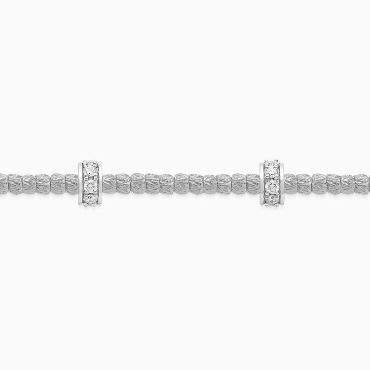 Diamond Botticelle Small Bracelet, White Gold