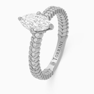 Diamond Alloro Griffe Marquise, platinum