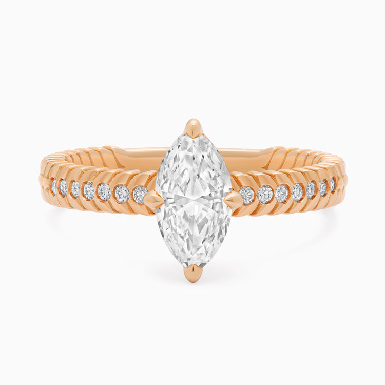 Diamond Alloro Griffe Marquise, rose gold