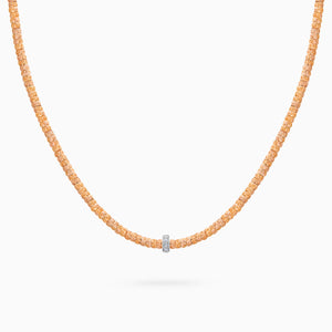 Diamond Botticelle Medium Necklace – 1 Wheels, Rose Gold