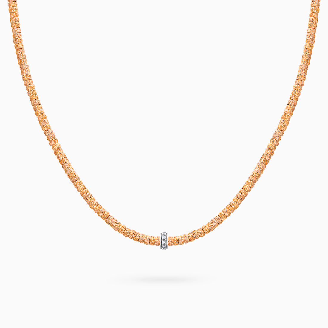 Diamond Botticelle Medium Necklace – 1 Wheels, Rose Gold