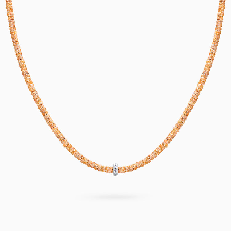 Diamond Botticelle Medium Necklace – 1 Wheels, Rose Gold