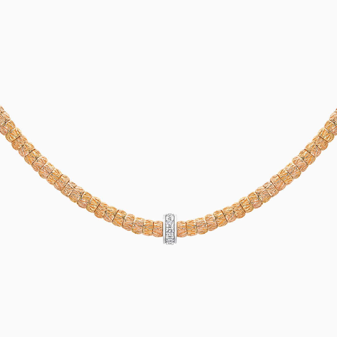Diamond Botticelle Medium Necklace – 1 Wheels, Rose Gold