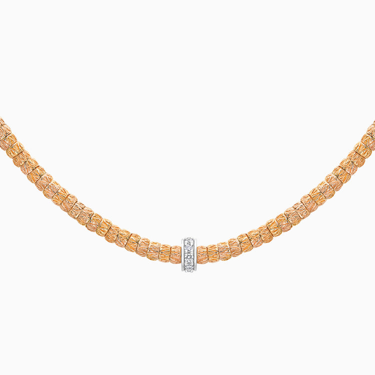 Diamond Botticelle Medium Necklace – 1 Wheels, Rose Gold