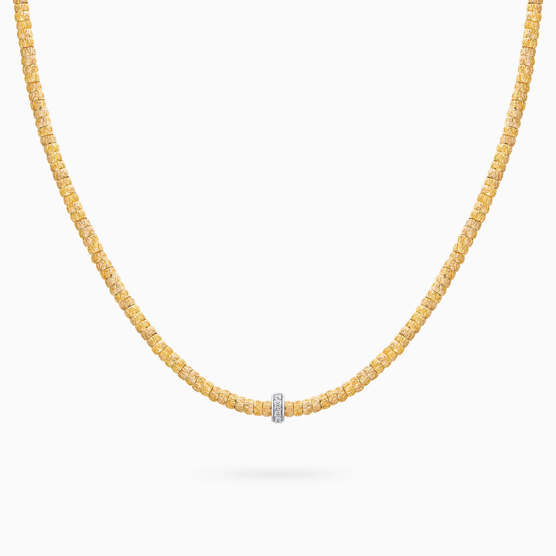 Diamond Botticelle Medium Necklace – 1 Wheels, Yellow Gold
