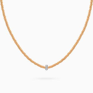Diamond Botticelle Small Necklace – 1 Wheel, Rose Gold