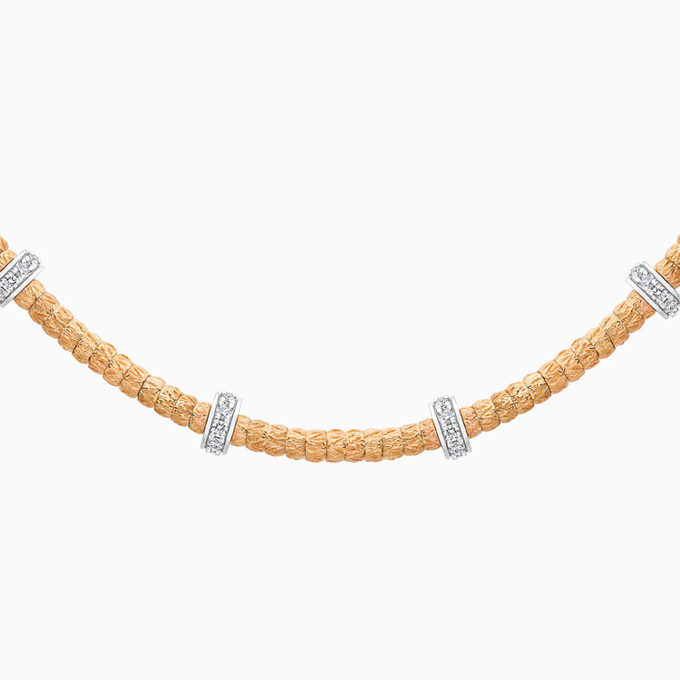 Diamond Botticelle Medium Necklace – 6 Wheels, Rose Gold