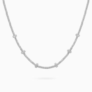 Diamond Botticelle Small Necklace – 6 Wheels, White Gold