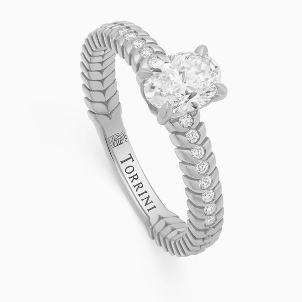 Diamond Alloro Griffe Medium, platinum