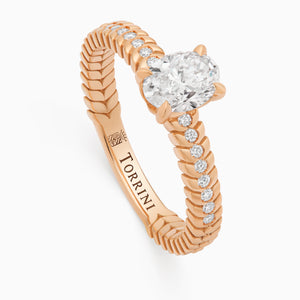 Diamond Alloro Griffe Medium, rose gold