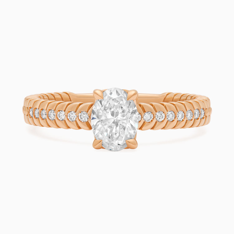 Diamond Alloro Griffe Medium, rose gold