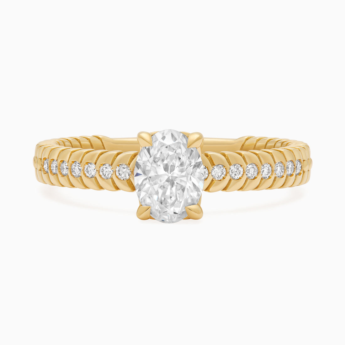 Diamond Alloro Griffe Medium, yellow gold