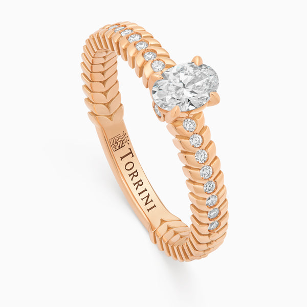 Diamond Alloro Griffe Small, rose gold