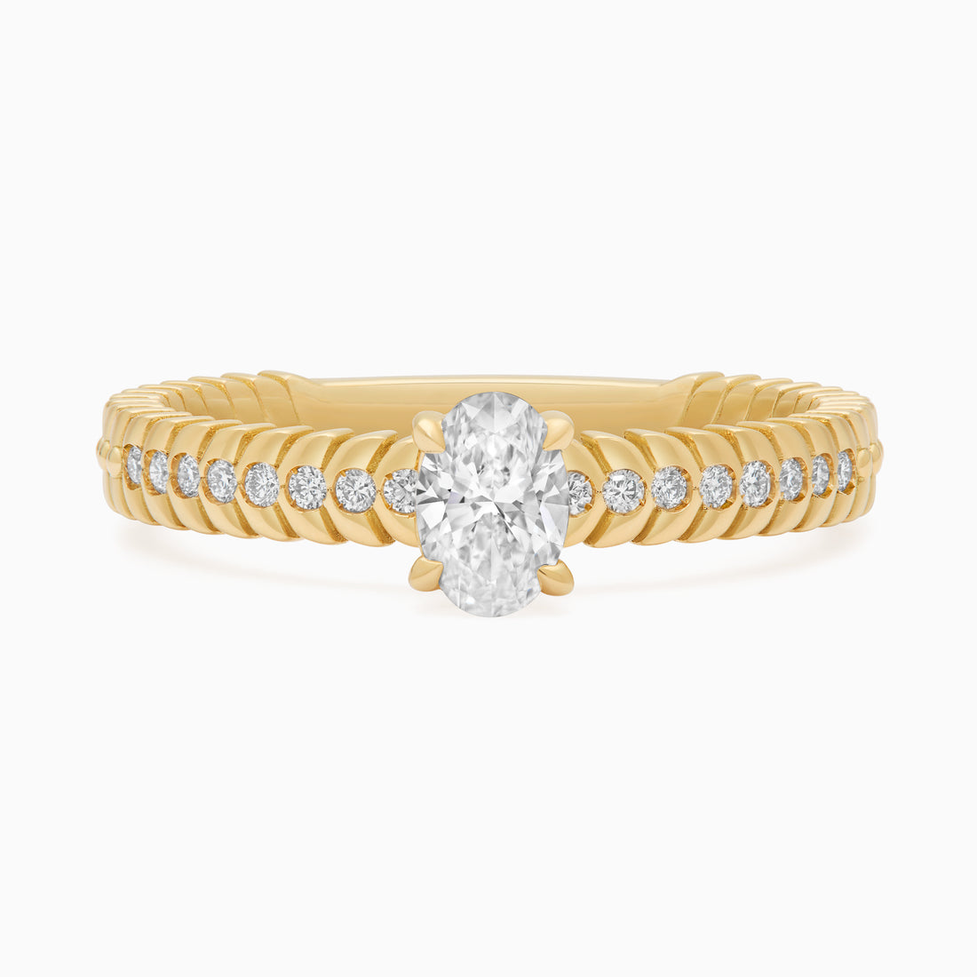 Diamond Alloro Griffe Small, yellow gold