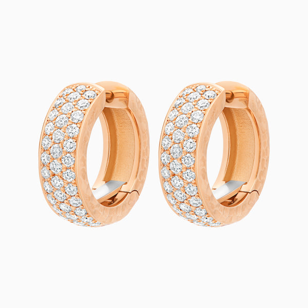 Diamond Torrini Classic Earrings, Rose Gold