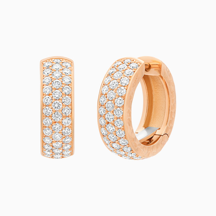 Diamond Torrini Classic Earrings, Rose Gold