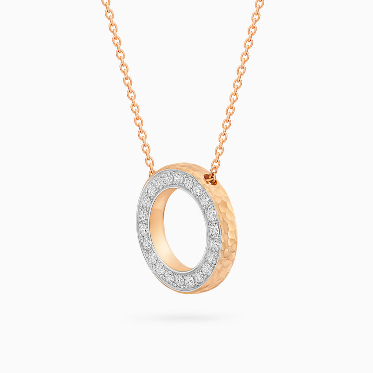 Diamond Torrini Classic Necklace, Rose Gold