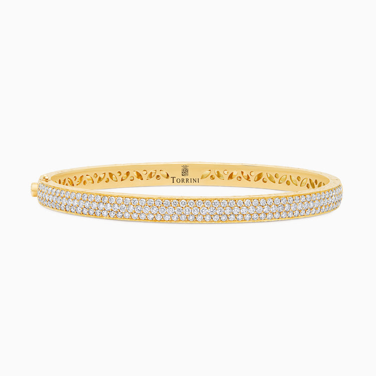 Diamond Torrini Classic Bracelet, Yellow Gold