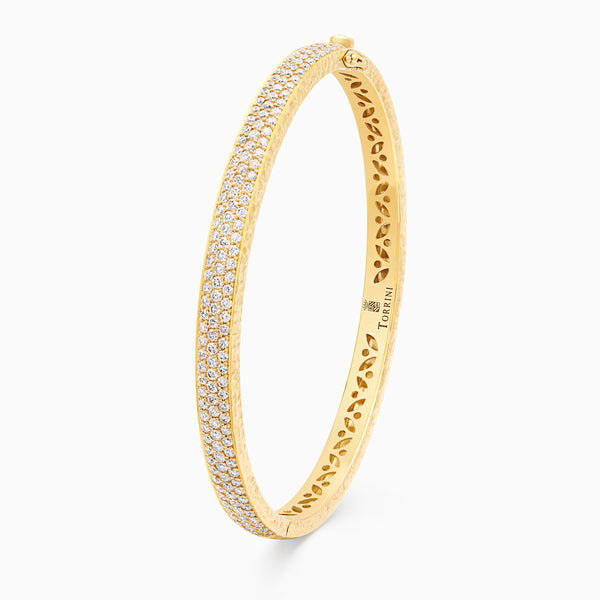 Diamond Torrini Classic Bracelet, Yellow Gold