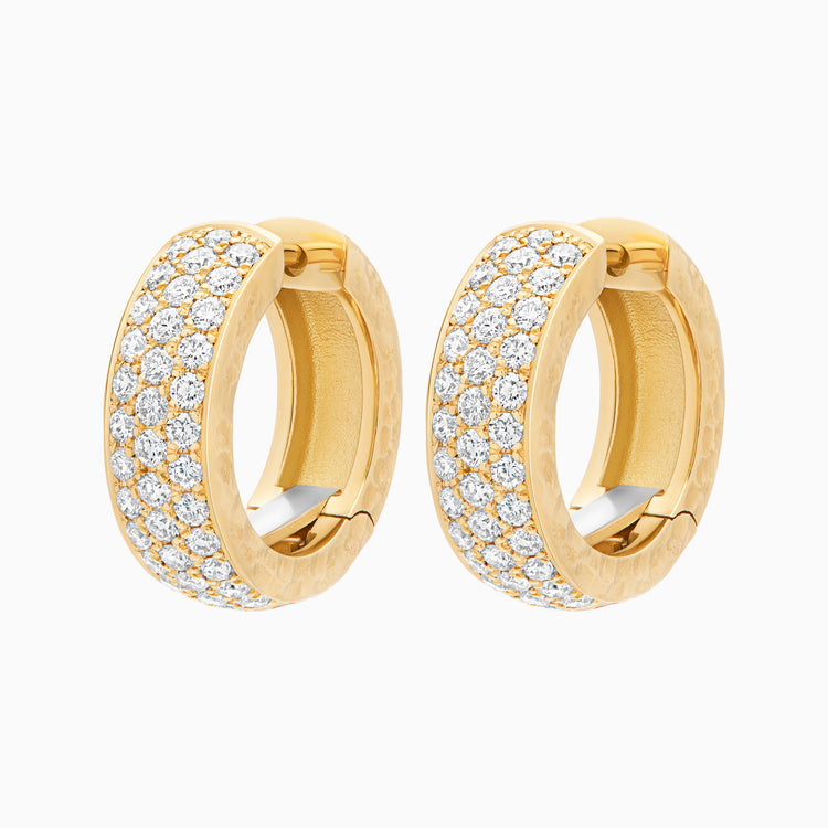 Diamond Torrini Classic Earrings, Yellow Gold