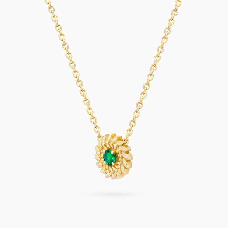 Emerald Alloro Small Necklace, Yellow Gold