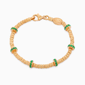 Emerald Botticelle Medium Bracelet, Rose Gold