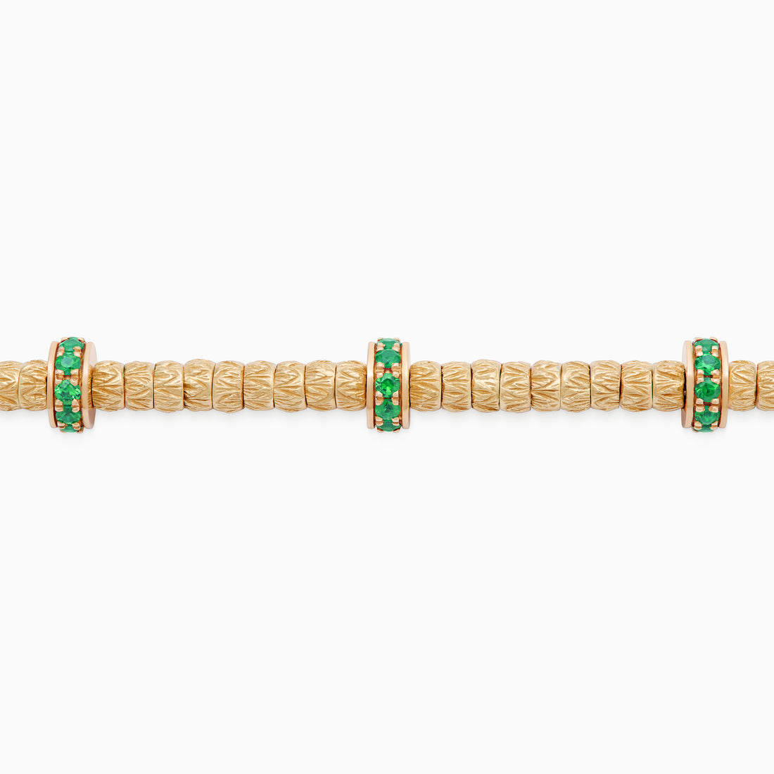 Emerald Botticelle Medium Bracelet, Rose Gold