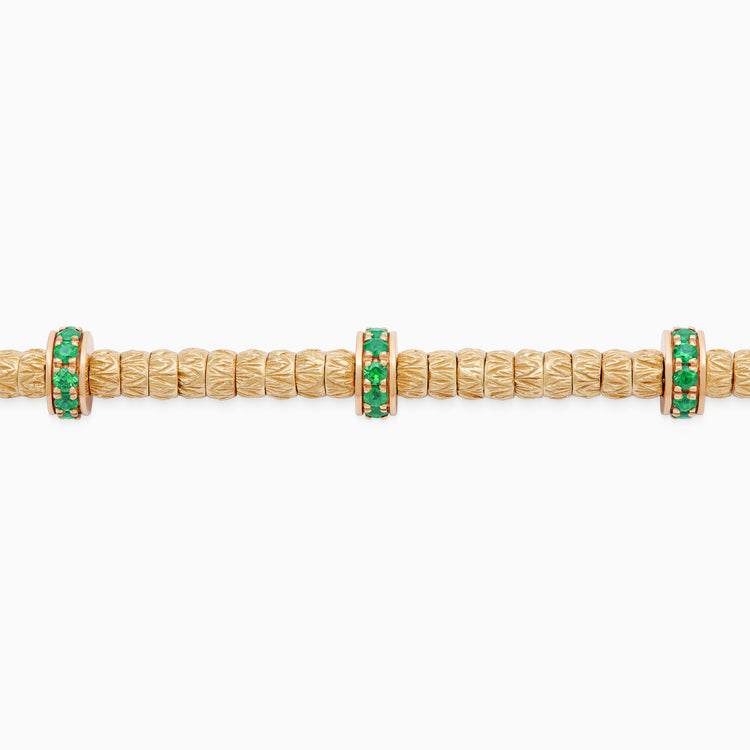 Emerald Botticelle Medium Bracelet, Rose Gold