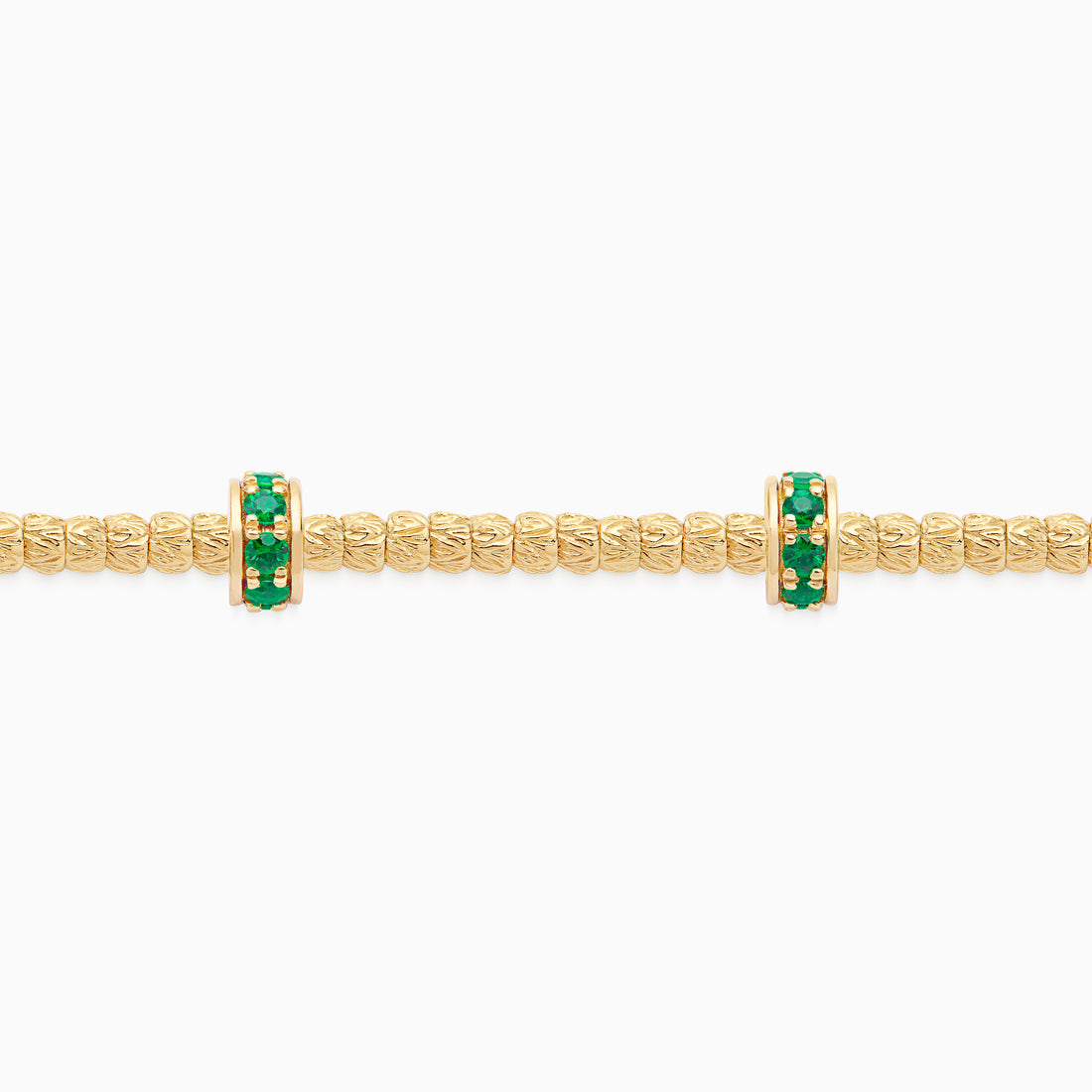 Emerald Botticelle Small Bracelet, Yellow Gold