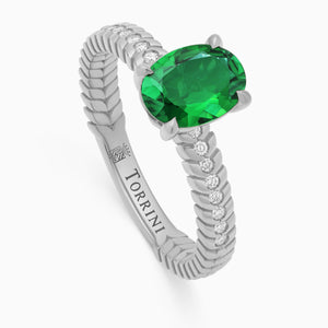 Emerald Alloro Griffe Large, platinum