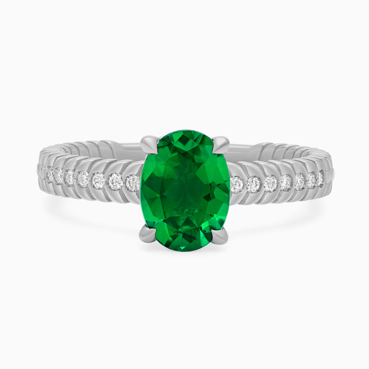 Emerald Alloro Griffe Large, platinum
