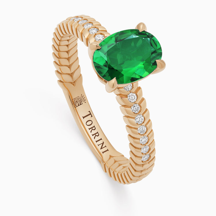 Emerald Alloro Griffe Large, rose gold
