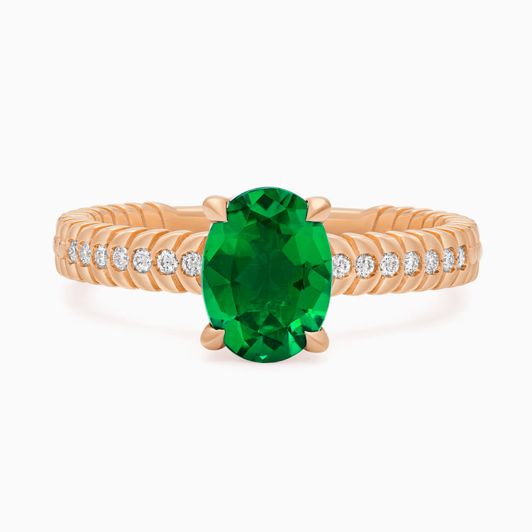 Emerald Alloro Griffe Large, rose gold