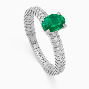 Emerald Alloro Griffe Medium, platinum