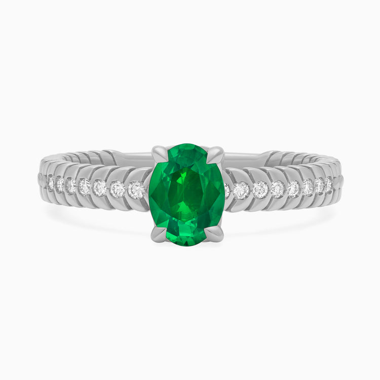 Emerald Alloro Griffe Medium, platinum