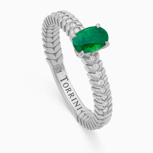 Emerald Alloro Griffe Small, platinum