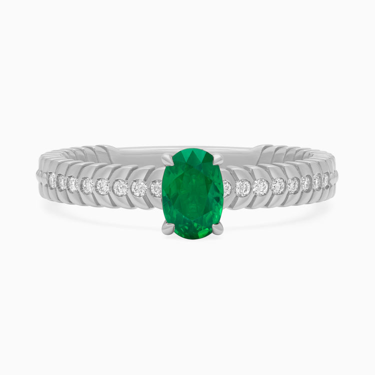 Emerald Alloro Griffe Small, platinum