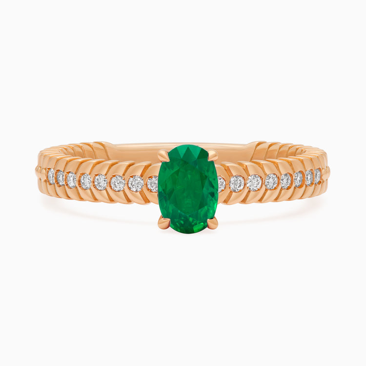 Emerald Alloro Griffe Small, rose gold