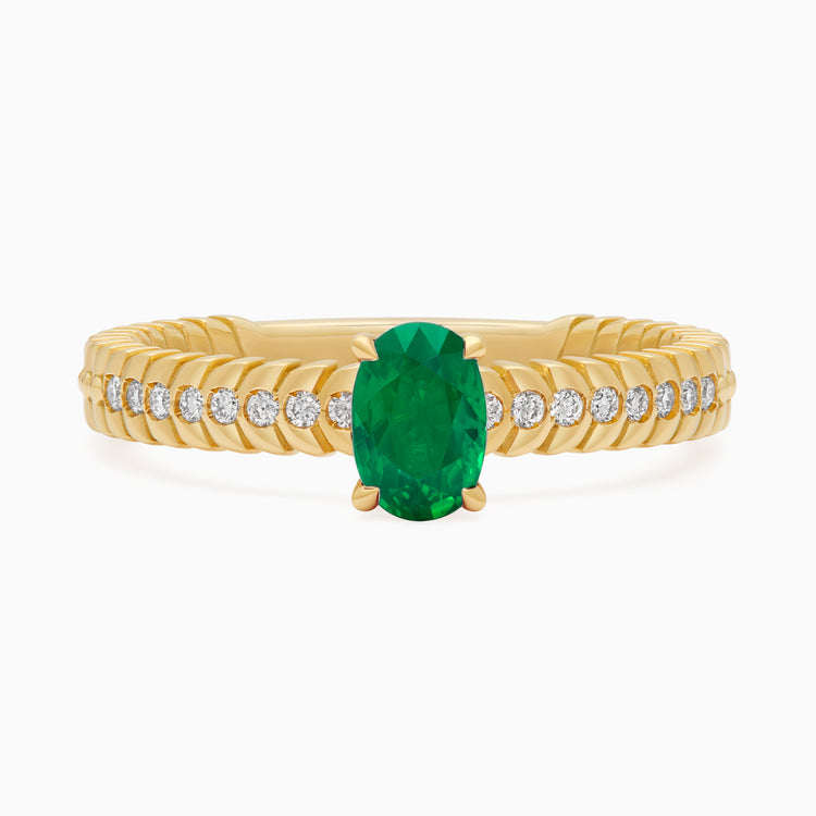 Emerald Alloro Griffe Small, yellow gold