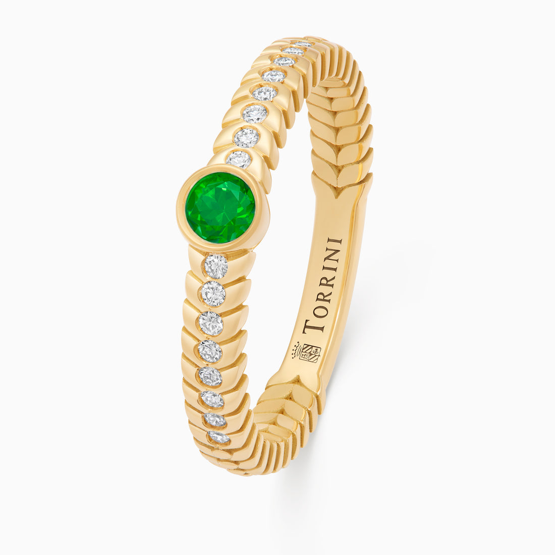 Emerald Alloro Classic Oversize, yellow gold