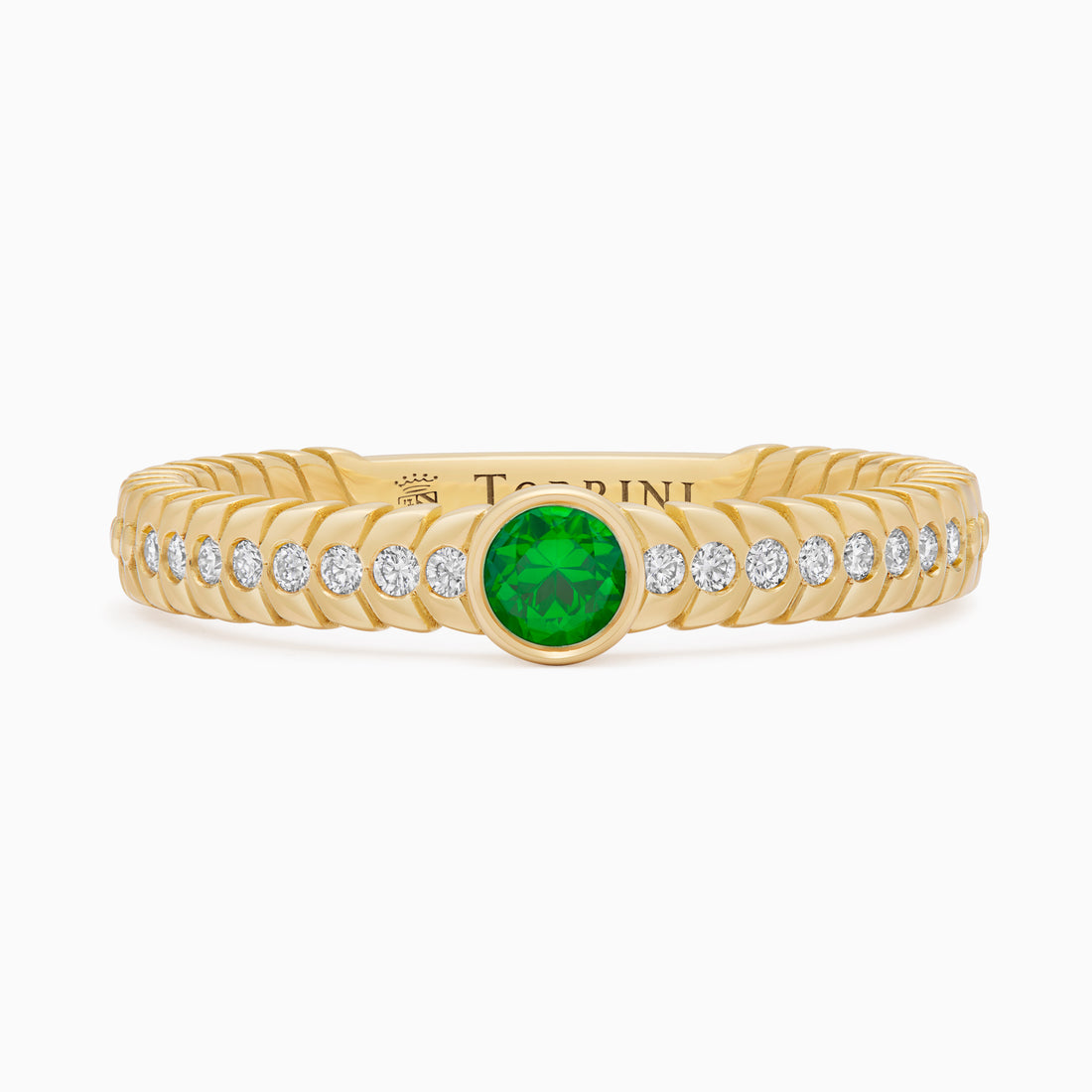 Emerald Alloro Classic Oversize, yellow gold