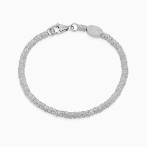 Gold Botticelle Medium Bracelet, White Gold