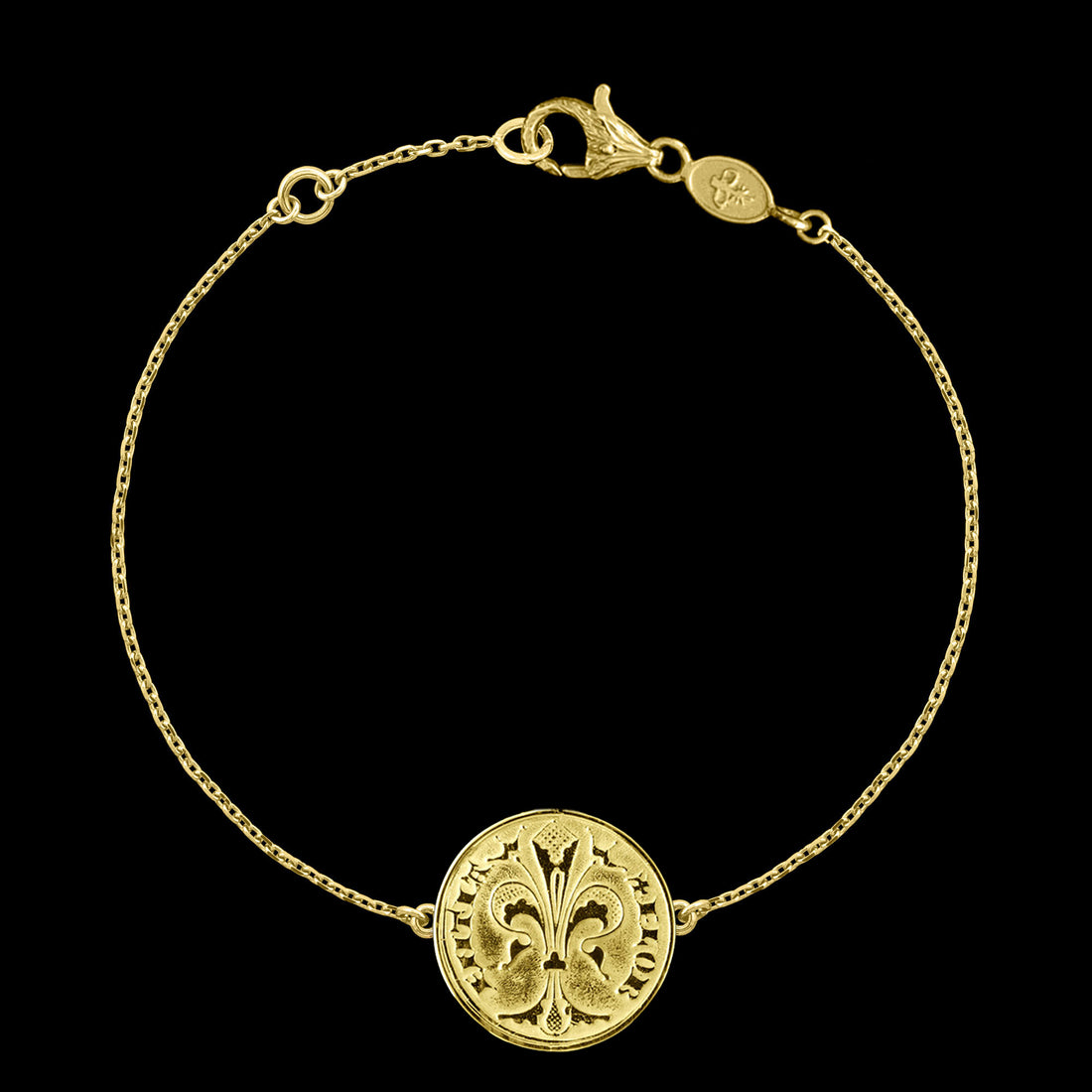 Gold Florin Coin Bracelet Mono