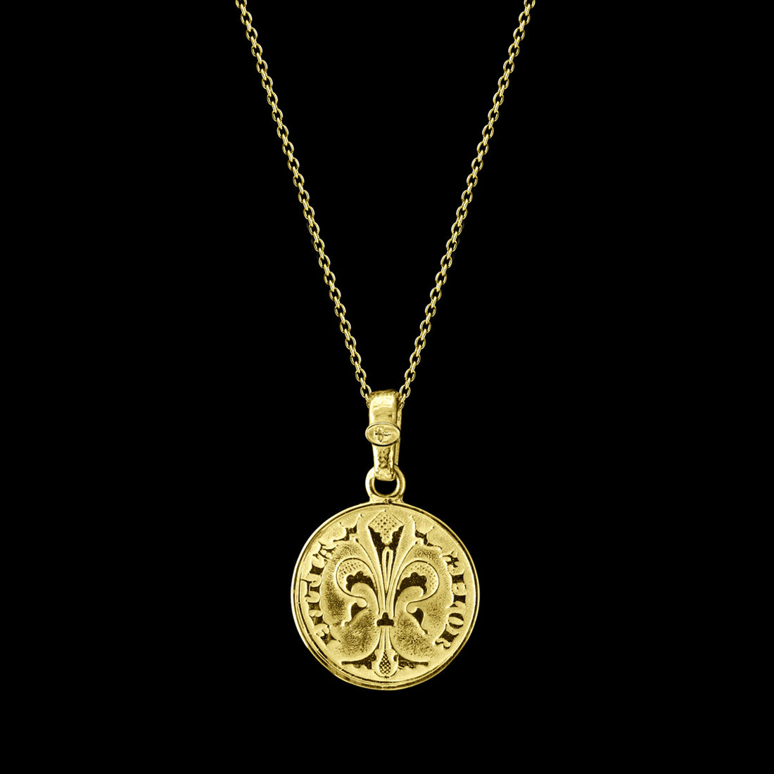 Gold Florin Coin Necklace / Pendant