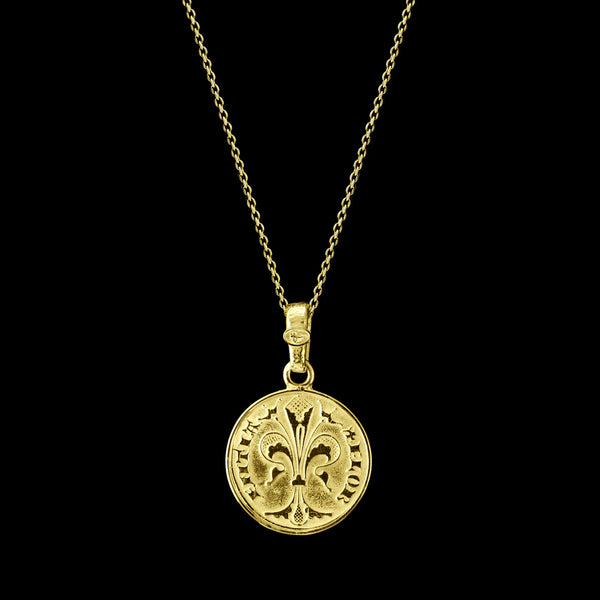 Gold Florin Coin Necklace / Pendant