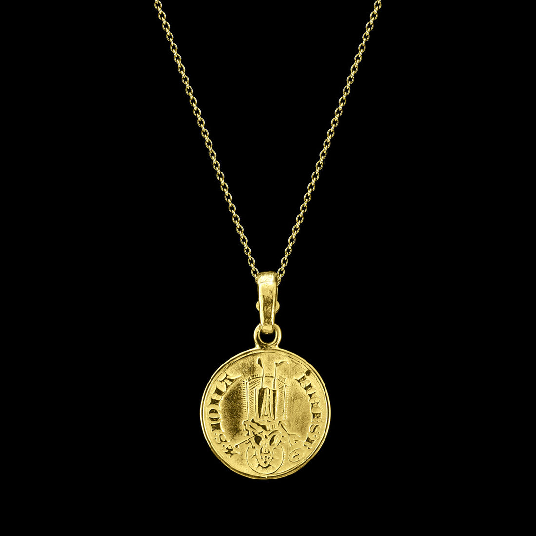 Gold Florin Coin Necklace / Pendant